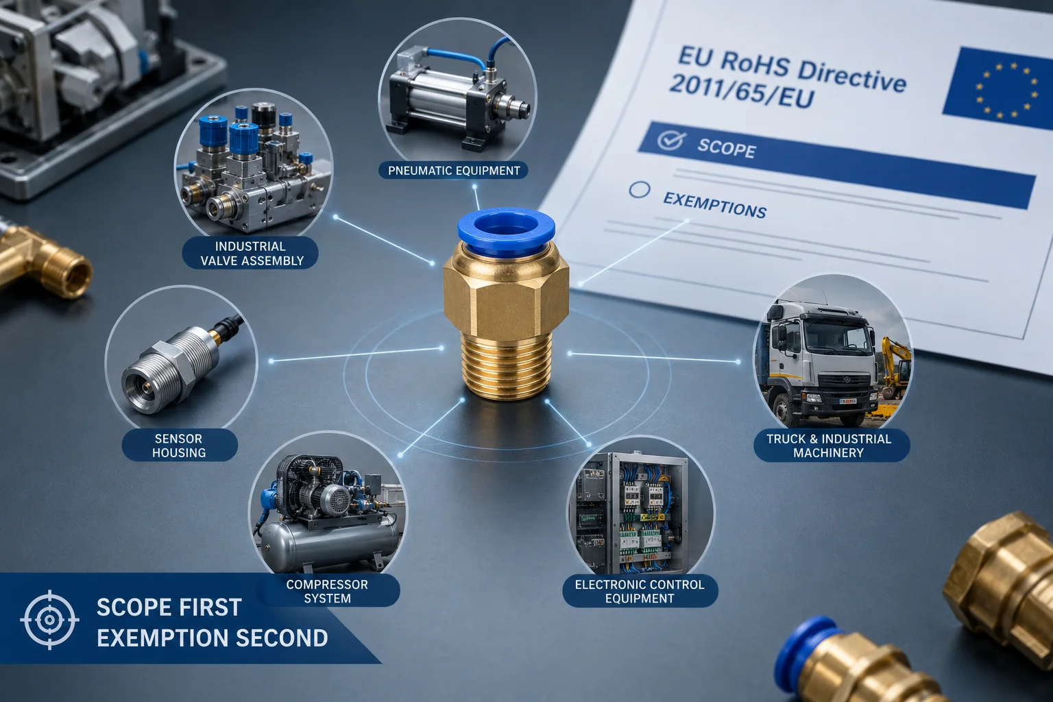 EU RoHS 2025 lead exemption updates brass fittings buyer checklist